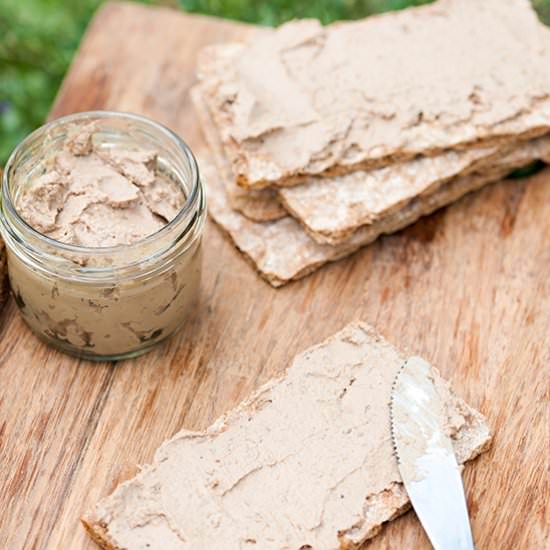Homemade chicken pate