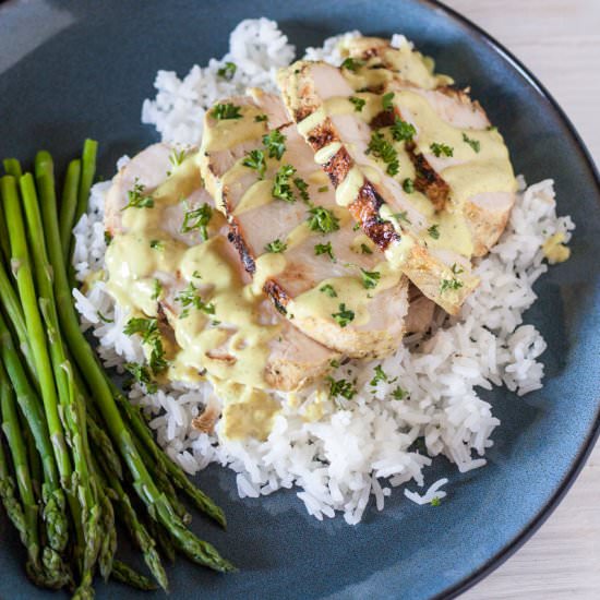Grilled Chicken Breast Curry