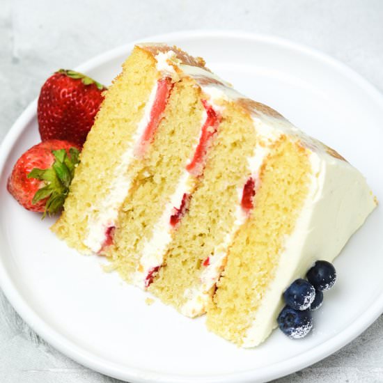 Gluten Free Berry-Citrus Naked Cake