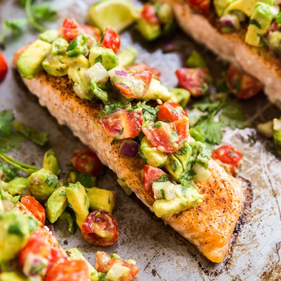 Chili Lime Baked Salmon