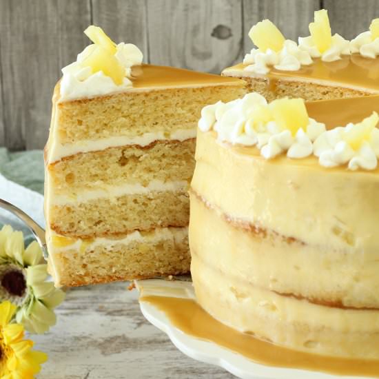 Caramel Pineapple Cake