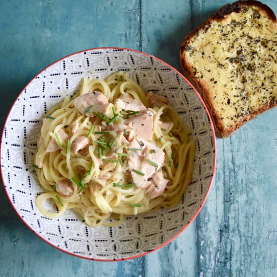 Salmon Linguine