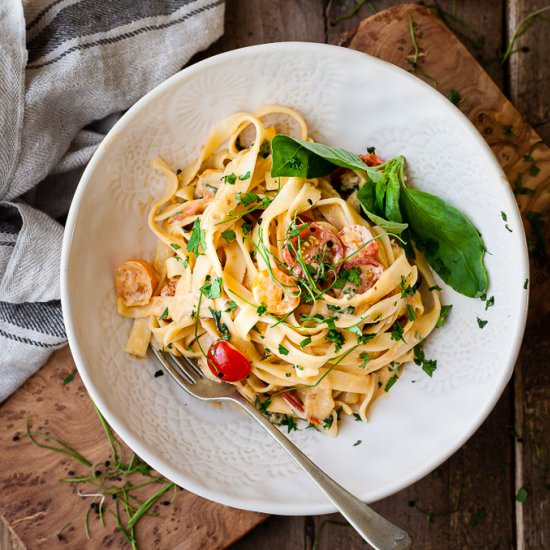 Tuscan Creamy Tomato Pasta