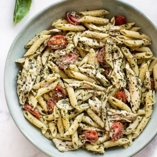 Chicken Pesto Pasta Salad