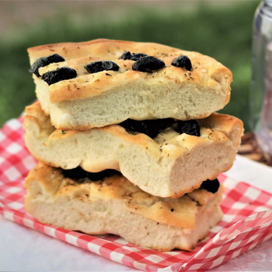 Black Olive Focaccia