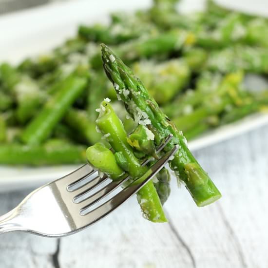 Parmesan Asparagus w/ Lemon Butter