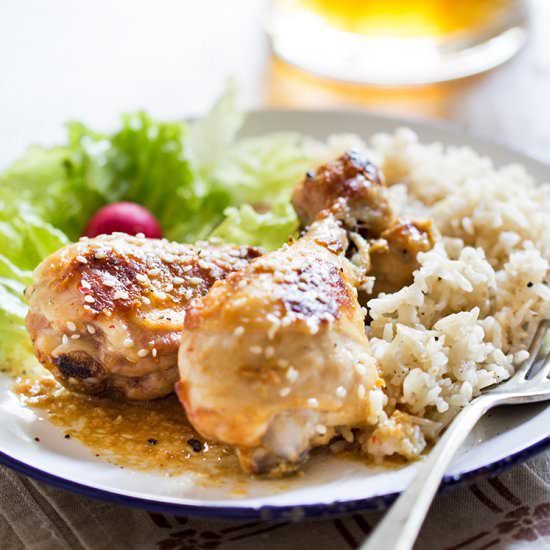 Honey Mustard Chicken with Basmati