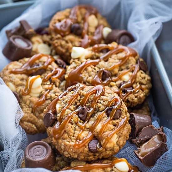 Caramel Oatmeal Cookies