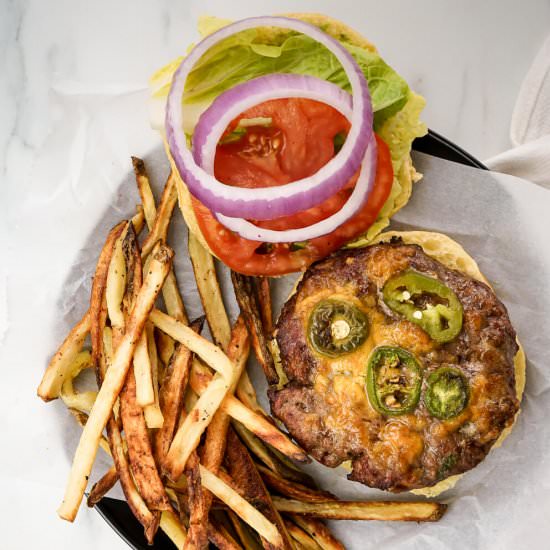 Jalapeno Popper Burgers