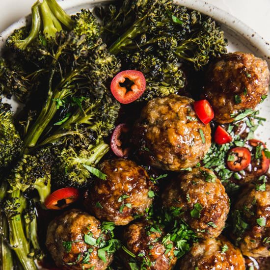 Baked Teriyaki Meatballs