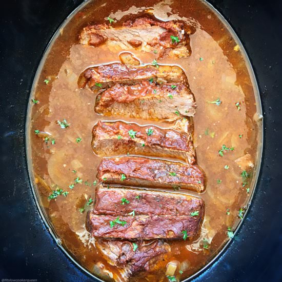 Slow Cooker BBQ Brisket
