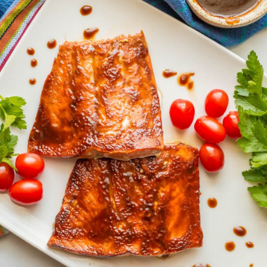 Easy BBQ salmon