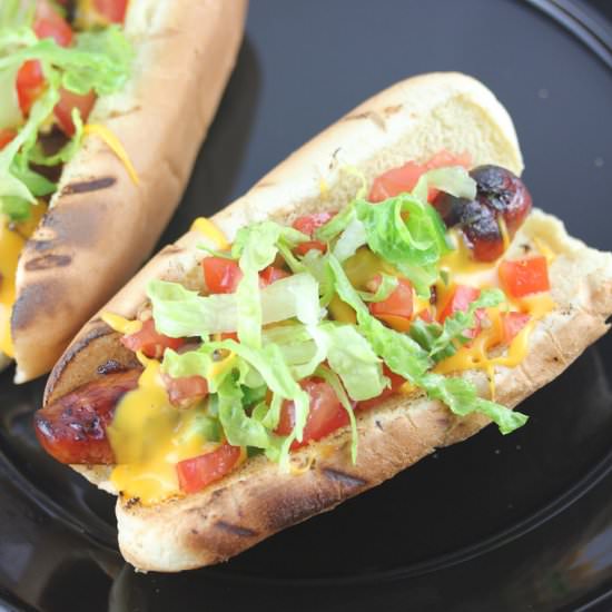 grilled bacon dogs