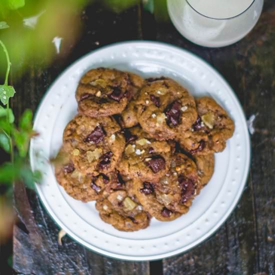 Ginger Chai Chocolate Chip Cookies