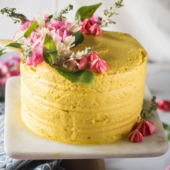 Mango and Berry Cake