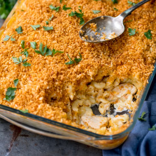 Garlic Chicken Mac N Cheese