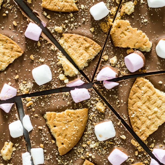 S’mores Chocolate Bark