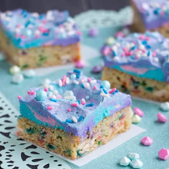 Mermaid Birthday Sugar Cookie Bars