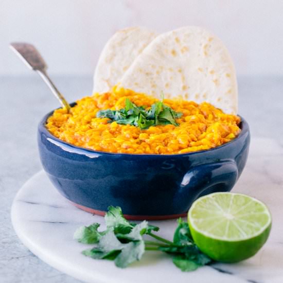 Vegan Coconut Tomato Dhal