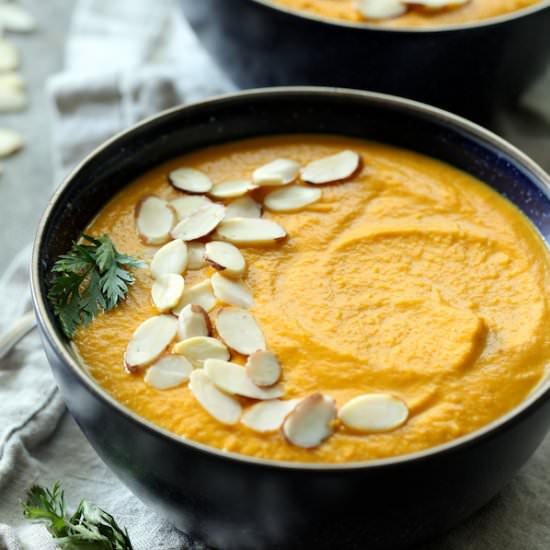 Spicy Indonesian Vegan Carrot Soup