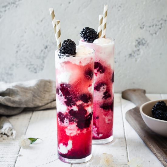 Blackberry Elderflower Cream Soda