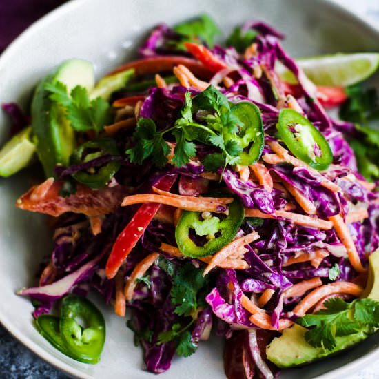 Avocado Crema Slaw
