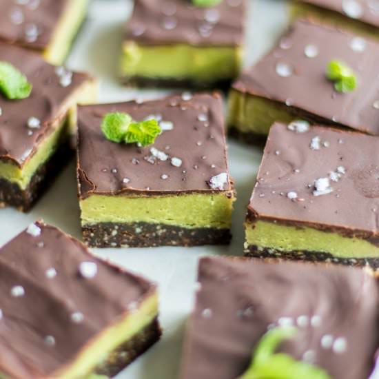 Raw Peppermint Brownies