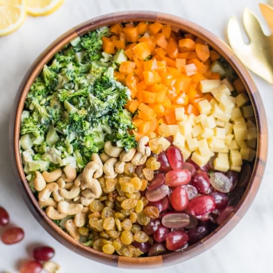 Mayo Free Broccoli Salad