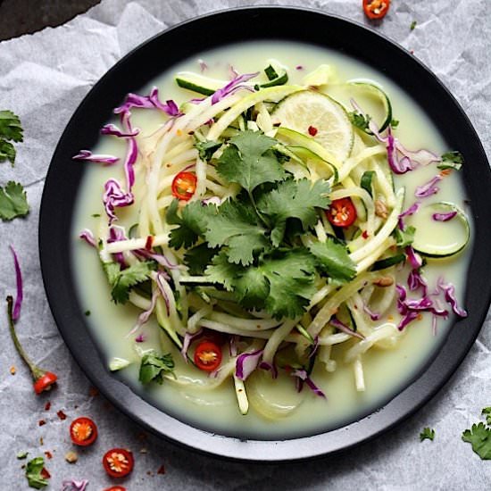 5 minute Zucchini Pho
