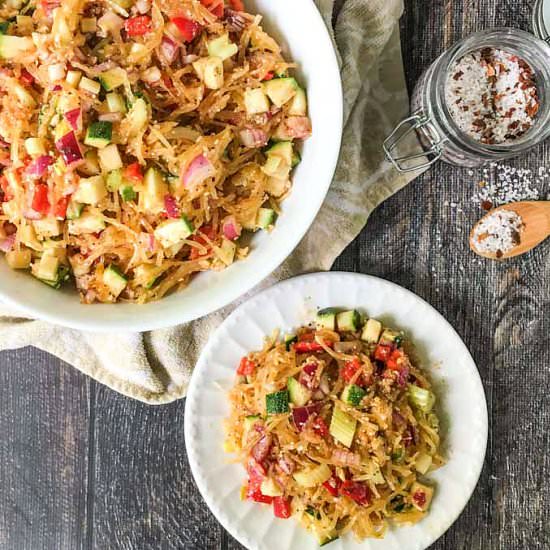 Low Carb Linguine Salad