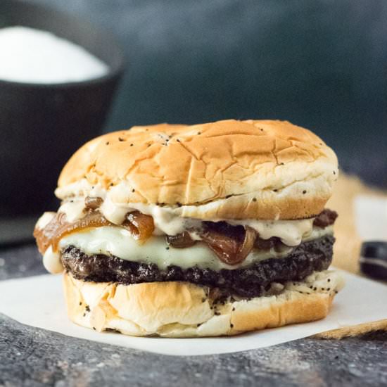 Caramelized Onion Burger