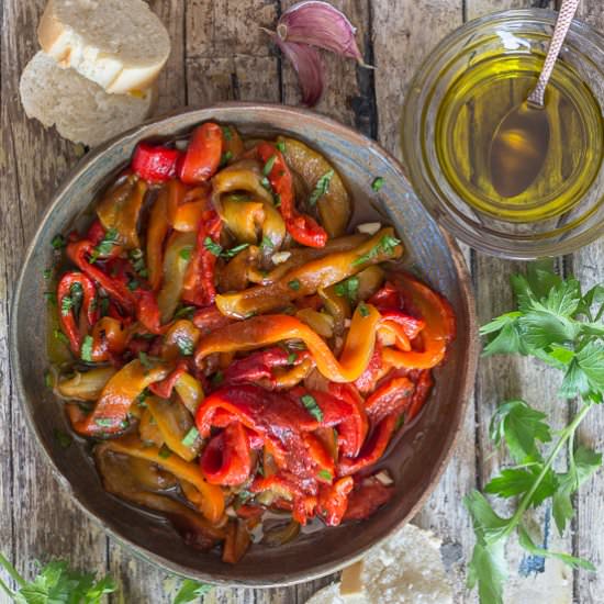 Grilled Italian Pepper Appetizer