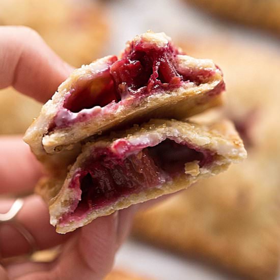 Raspberry Rhubarb Hand Pies