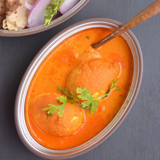 Egg Curry In Coconut Milk