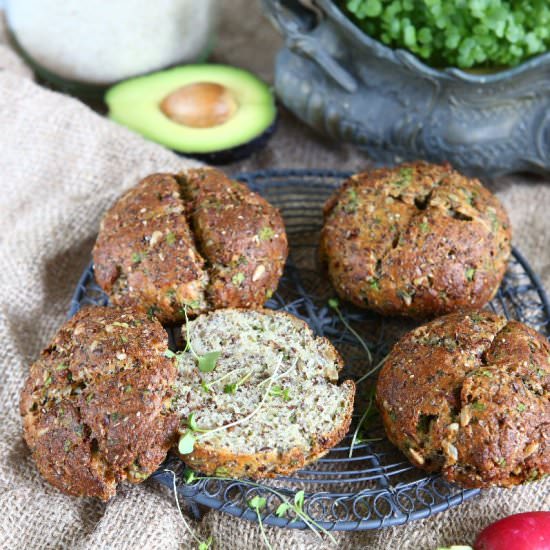 Seedy Bread w/ Broccoli Sprouts