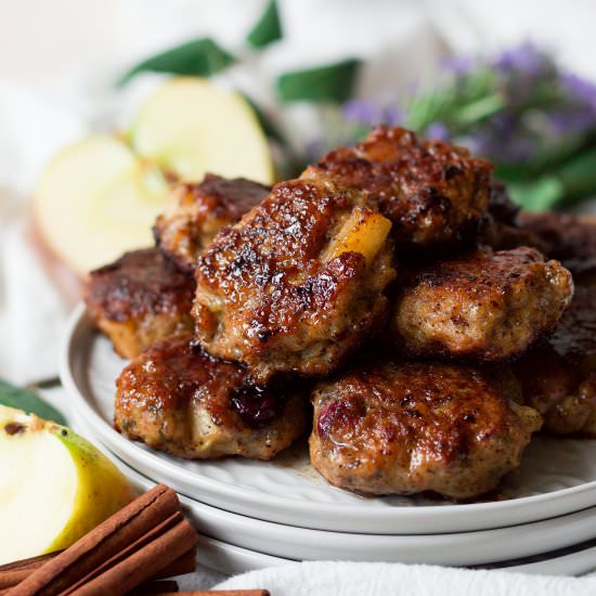 Maple Apple Breakfast Sausages