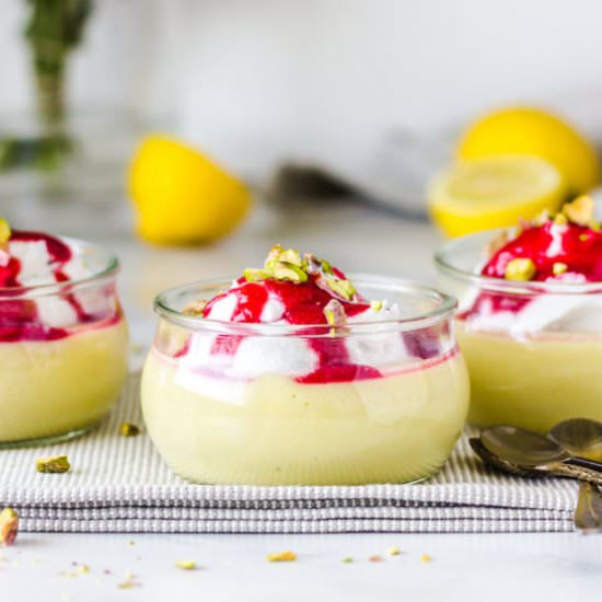 Vegan lemon dessert