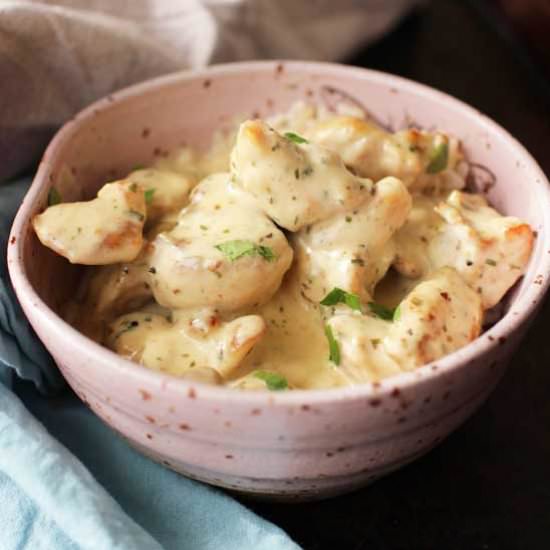 Chicken With Mustard Tarragon Sauce