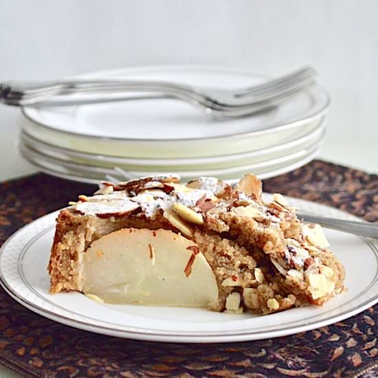Italian Pear Almond Cake