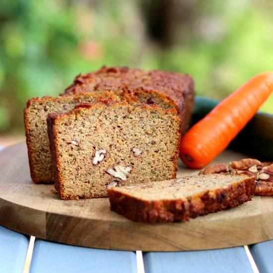 Paleo Carrot and Zucchini Bread