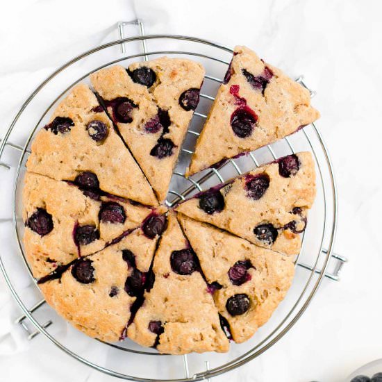 Healthy Lemon Blueberry Scones