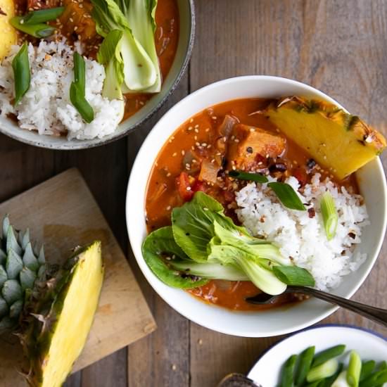 Pineapple Thai Fish Curry