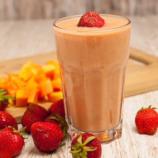 Strawberry Papaya Smoothie