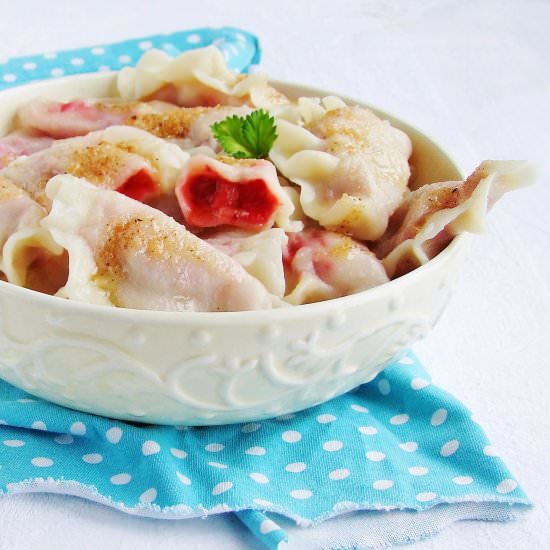 Dumplings with Strawberries