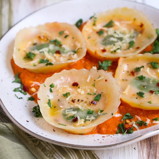 Easy Pumpkin Cheese Ravioli