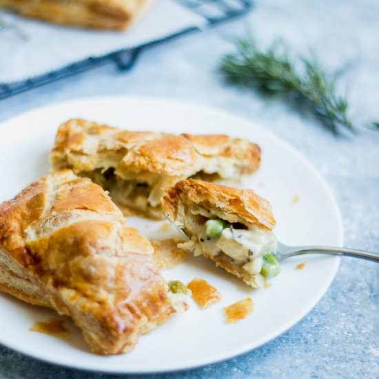 Lemon Chicken Puff Pastry Pies
