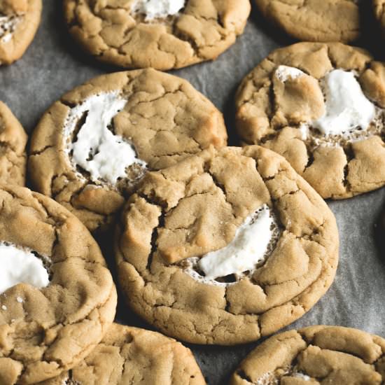 Peanut Butter and Fluff Cookies