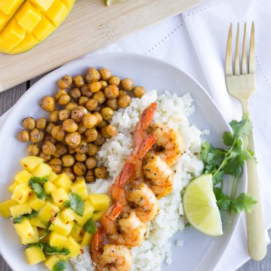 Jerk Shrimp with Cauliflower Rice