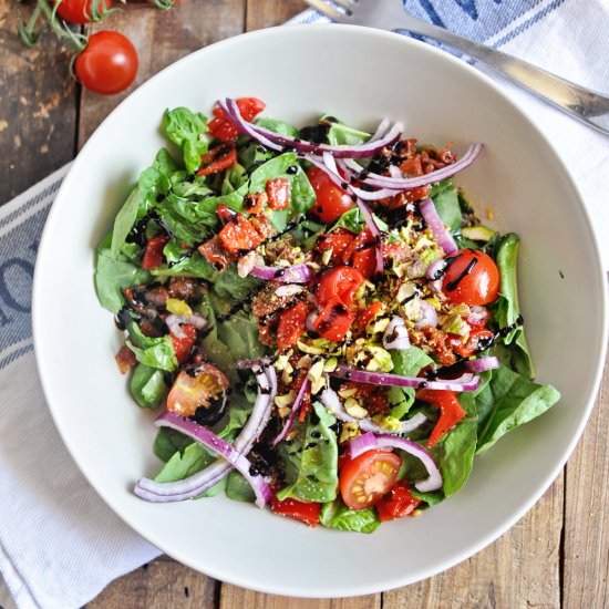 Spinach Salad with Pistachios