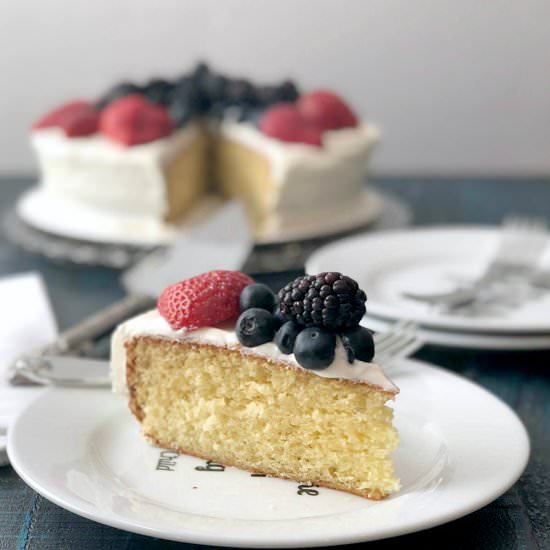 Red, White, and Blue Cake